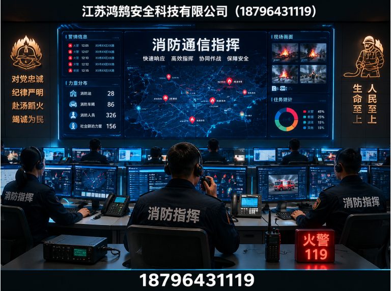 汕尾消防通信指挥展示图